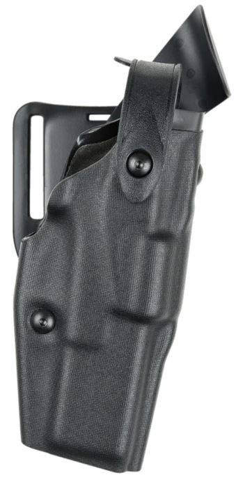 Safariland 6360 ALS/SLS Mid-Ride Level III Plain Black Duty Holster - Sig-Sauer P229R w/ Weaponlight - Right Hand