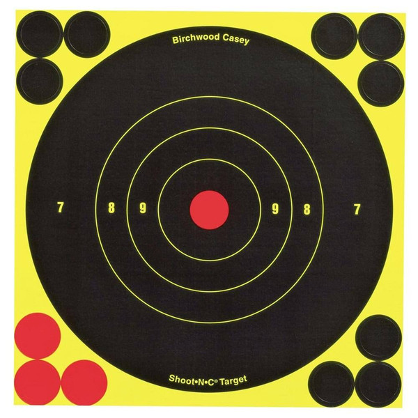 Birchwood Casey Shoot NC Self-Adhesive Targets - 3, 6 and 8 Bulls-Eye Packs - BULLSEYE-34512 BULLSEYE-34512