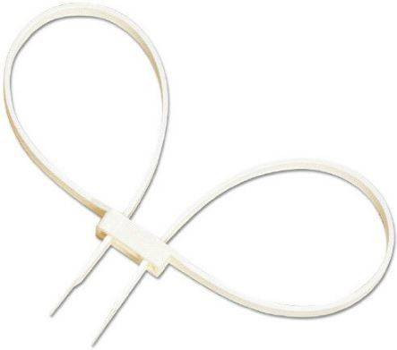 Safariland 8220-3 White Double Cuff Disposable Restraints - 100 Pack