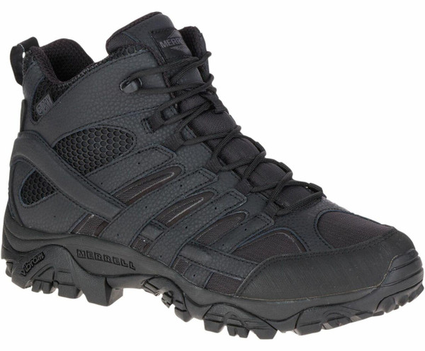 Merrell Moab 2 Mid Tactical Waterproof Boot Black right angle