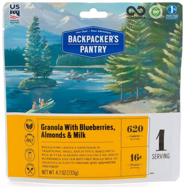 Backpackers Pantry Granola w/ Blueberries, Almonds, and Milk - 1 Serving 101016