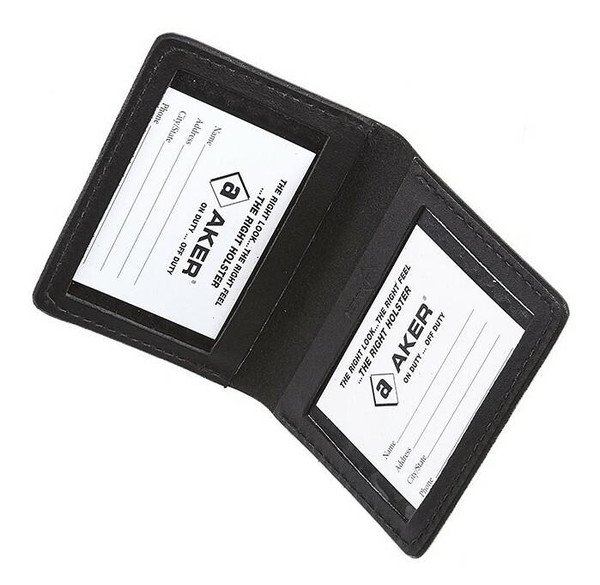 Aker Model 596 Double Window I.D. Case feature