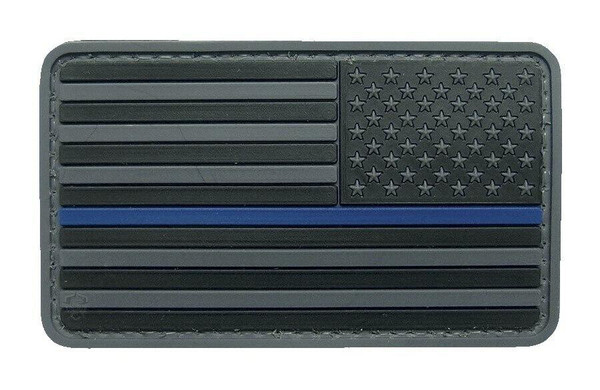 5ive Star Gear U.S. Flag Black w/Blue Stripe Morale Patch (Reversed)  6802000 690104523484