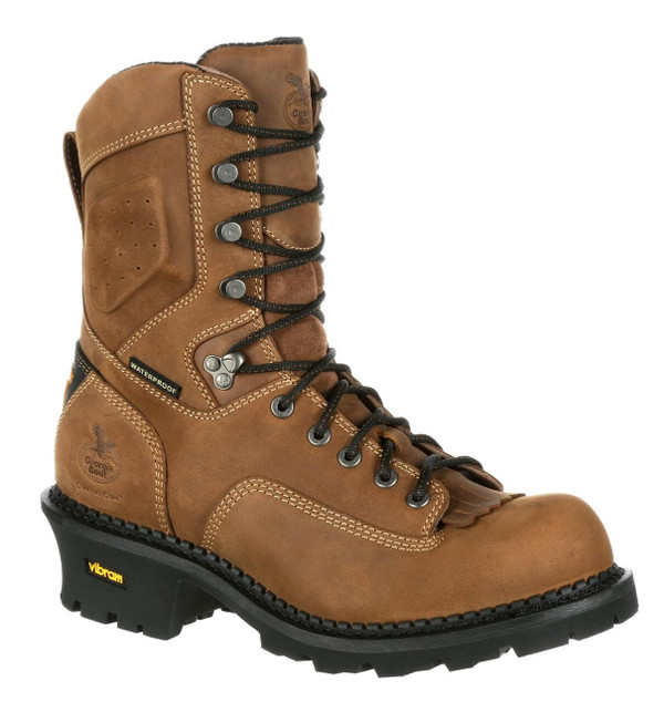 Georgia Boot Logger 9" Brown Waterproof Comfort Core Composite Toe Insulated 400G Boot  GB00098 