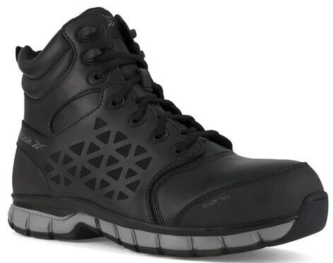 Reebok Women's Alloy Toe 6" Sublite Cushion Black Work Boot RB467  RB467 