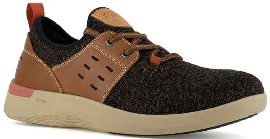RockPort Men's Brown and Tan Two Eye Tie truFlex Work Sneaker RK4690  RK4690 