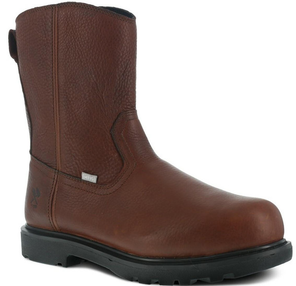 Iron Age Men's 10" Brown Wellington Hauler Side Zipper Work Boot IA0195  IA0195 