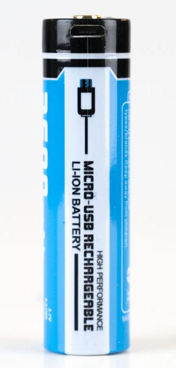 LA Police Gear Li-Ion 18650 MICRO-USB Rechargeable Battery  18650-SINGLE 