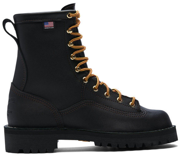 Danner Women's Rain Forest 8" Black Leather Work Boot 14100  DA-14100 