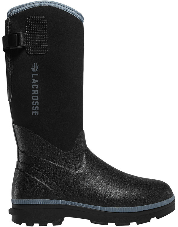 Lacrosse Women's Alpha Range 12" Black/Cerulean 5.0MM Outdoor Boot  602244 