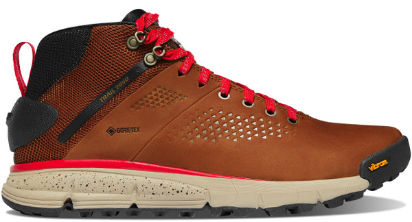Danner Men's Trail 2650 Mid 4" Brown/Red GTX Hiking Boot 61249  61249 