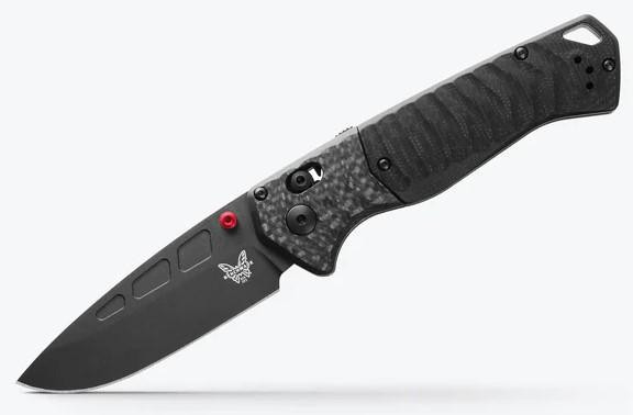 Benchmade 593BK-01 PSK Drop Point Plain Edge Carbon Fiber/Black G10 Folding Knife  593BK-01 610953211295
