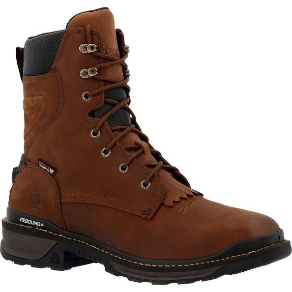 Rocky RKW0407 Rams Horn Men's Dark Brown 9 Inch Composite Toe