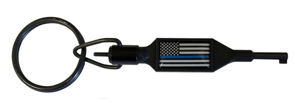 Zak Tool ZT100-BL Swivel Key with Thin Blue Line Medallion  ZT100-BL 819673011561