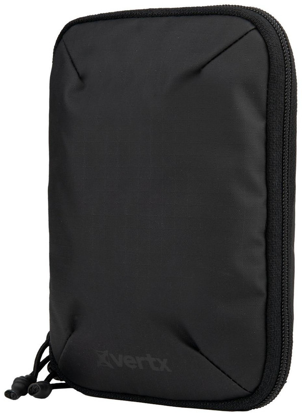 Vertx Urban Ghost Utility Pouch VTX5313, black tactical pouch with zipper closure and drawstrings for storage and organization.