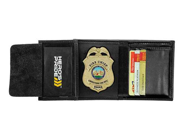 Heros Pride Deluxe Tri-fold Badge Wallet with ID and Credit Cards 9120