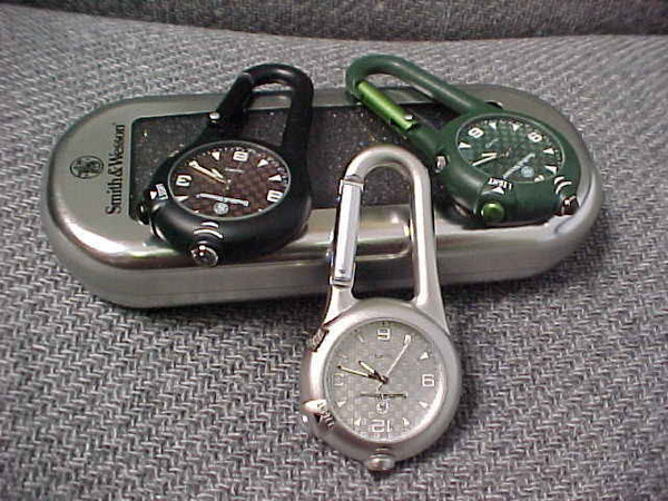 Smith and Wesson Carabiner LED Light and Watch 36-SW
