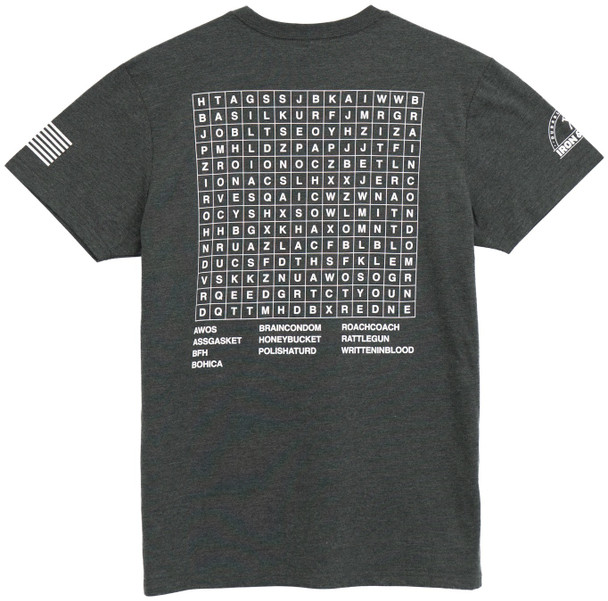 Iron & Haft Men's Wordsearch Short Sleeve T-Shirt