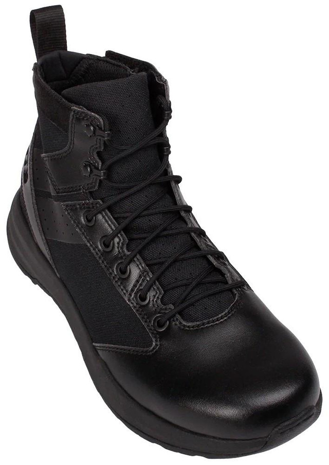 OTB Boots Fusion 6 Black Tactical Boot, high-top black tactical boot with lace-up front and durable construction suited for tactical and outdoor use.