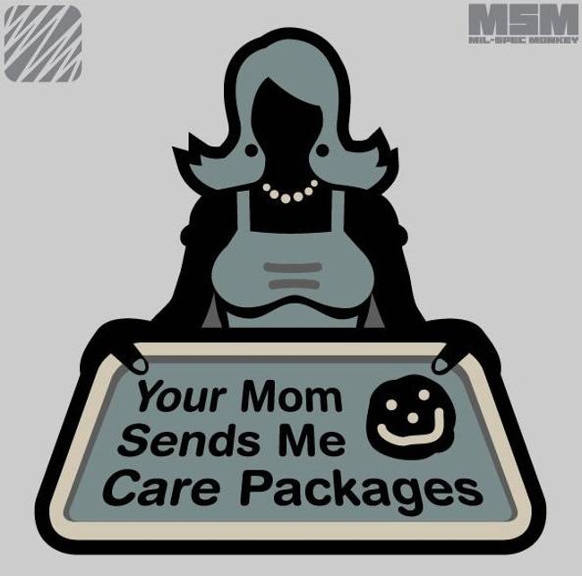 Mil-Spec Monkey Your Mom Sends Me Care Packages Patch YOURMOM