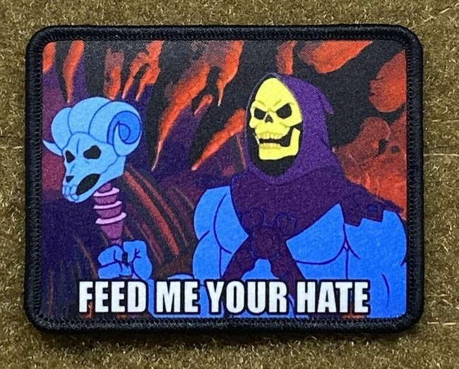 Tactical Outfitters Feed Me Your Hate Skeletor Morale Patch