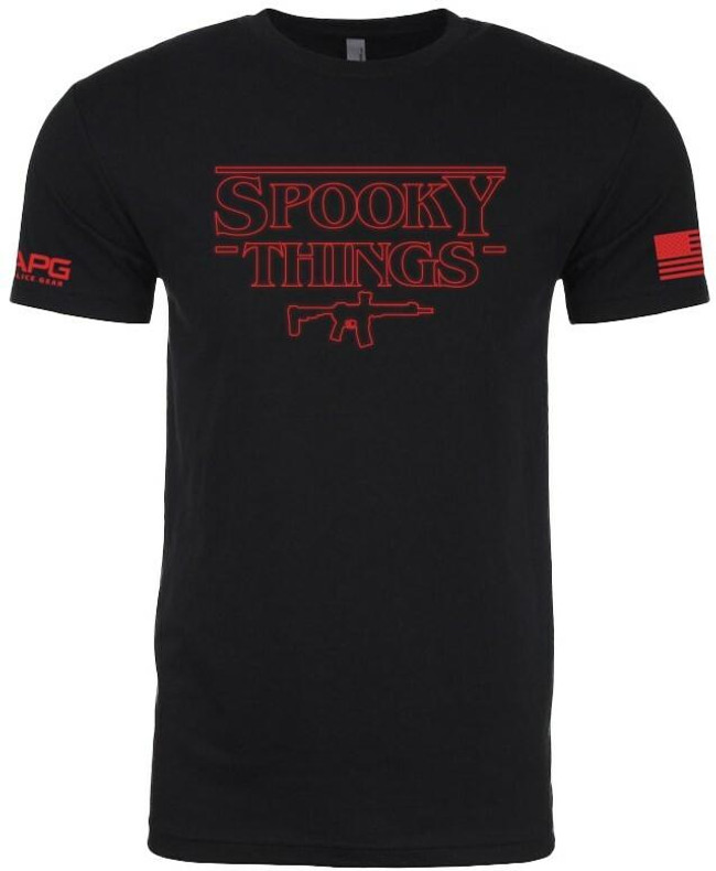 LA Police Gear Spooky Things T-Shirt - Front