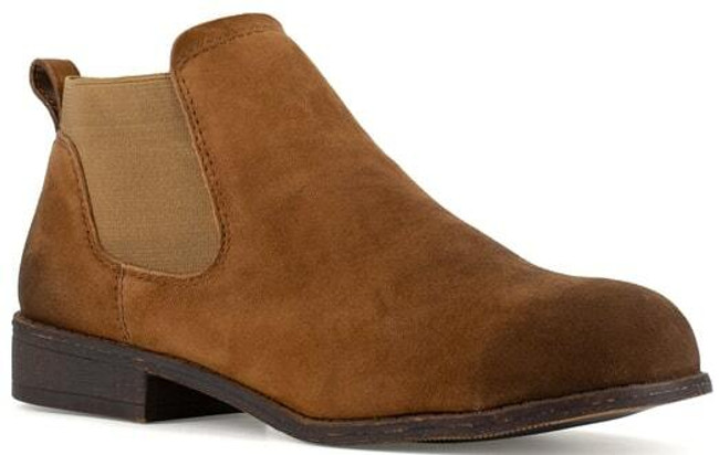 RockPort Women's Brown Twin Gore Slip-On Junction View Boot