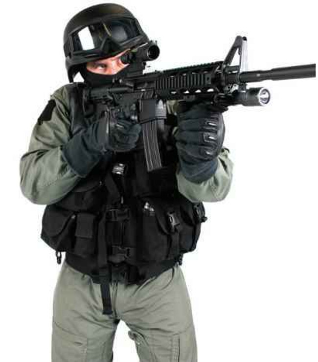 carabiner on tactical vest