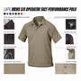 LA Police Gear Mens Operator Tact Performance Polo - Infographic