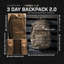 LA Police Gear 3 Day Backpack 2.0 Infographic