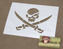 Mil-Spec Monkey PirateSkull Stencil STENCIL-PIRATESKULL