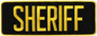Heros Pride Sheriff Iron On Back Patch SHERIFF-BACK-PATCH - LA Police Gear