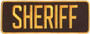 Heros Pride Sheriff Iron On Back Patch SHERIFF-BACK-PATCH - LA Police Gear