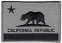 Heros Pride California State Flag Patch 6127CA - Silver - LA Police Gear - |Only 2.99|