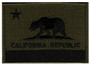 Heros Pride California State Flag Patch 6127CA - OD Green - LA Police Gear - |Only 2.99|