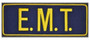 EMT Back Navy/Gold Patch P-EMT-NAVY-GOLD