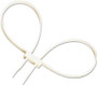 Safariland 8220-3 White Double Cuff Disposable Restraints - 100 Pack 8220-3-10B