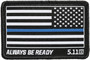 5.11 Tactical Thin Blue Line Reversed Flag Woven Patch 81299 81299 888579190397