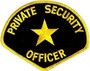 Heros Pride Private Security Officer Patch-Med Gold on Black 5154
