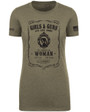 LA Police Gear Women's Girls & Guns T-Shirt - Green - Front