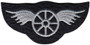Heros Pride Silver Wheel with Wings Patch 5349 - LA Police Gear