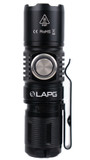 LAPG F-1 1,350 Lumen Compact EDC Flashlight with Rechargeable Battery and Magnetic Tailcap