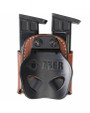 Aker Model 523 D.M.S. Twin Dual Mag Pouch tan back