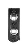 Aker basket weave chrome 3/4-Inch Belt Keeper 