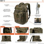 5.11 Tactical RUSH 12 2.0 Multicam Backpack 56562  56562 888579382723