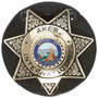 Aker Model 592 Clip On Star Badge Holder black feature