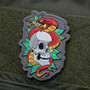 Mil-Spec Monkey Skull Snake PVC Patch 00264  00264-SKULLSNAKE1PVC 