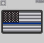 Mil-Spec Monkey US Flag PVC Thin Blue Line Patch USFLAGPVCTHINBLUE