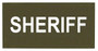 Hero's Pride Sheriff Tactical Chest and BackPatch Set  HP-116041 