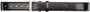 5.11 Tactical 1.5 Black Casual Leather Belt extended buckled view